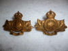 MM253 - 93rd Cumberland Regiment Collar Badge Pair